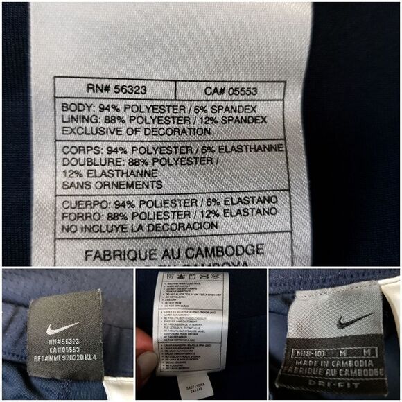 Nike navy dri fit running skirt skort - Picture 6 of 8